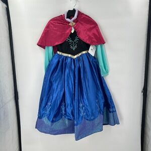 Disney Princess Anna Costume - Red, Blue, Green